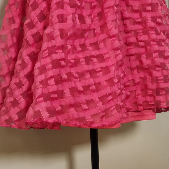 BAEVELY Pink Checkered Mini Sundress, Size Medium - Picture 8 of 14
